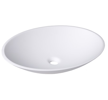 Lavoar Oval ELLIPSE - alb mat de la Rustic Butique - 