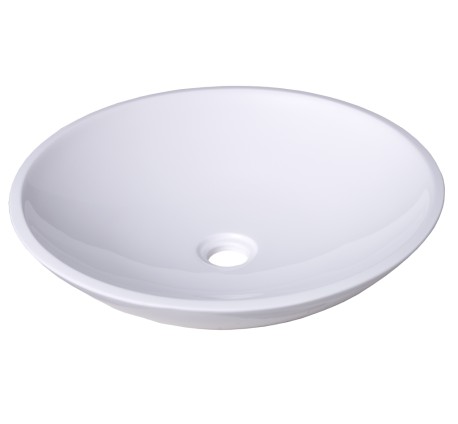 Lavoar Rotund CIRCLE - alb mat de la Rustic Butique - 