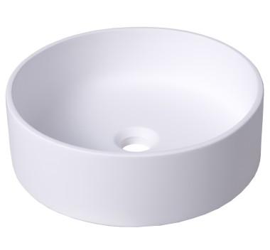 Lavoar Rotund DEVON - alb mat de la Rustic Butique - 