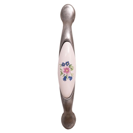 Porcelain handle blue flower ZM de la Rustic Butique - 