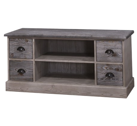 Comoda TV cu 4 sertare, 1 polita de la Rustic Butique - PS247 - Culoare - Top_P067 - Culoare Drawers_P065