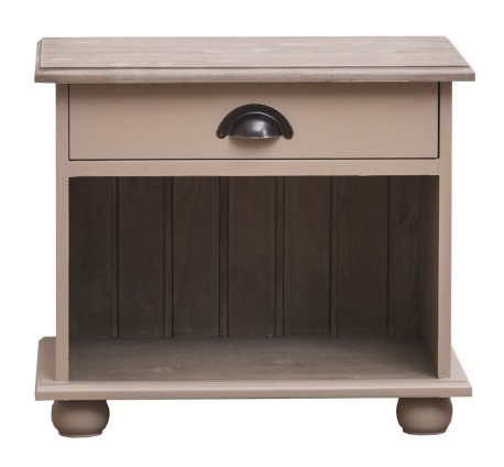 Noptiera cu 1 sertar si spatiu deschis de la Rustic Butique - PS202 -Culoare Top_P037 - Culoare Ext._P023 / Culoare Int._P037 - DUBLU COLOR