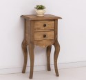 Consola mica, picioare curbate, 2 sertare de la Rustic Butique - PS189 - Culoare_P001 - CERUIT