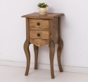 Consola mica, picioare curbate, 2 sertare de la Rustic Butique - PS189 - Culoare_P001 - CERUIT