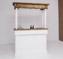 Galerie pentru barul PS1003, 120cm de la Rustic Butique PS1003-140-GAL - Culoare Top_P064 - Culoare Corp_P004 - DUBLU COLOR