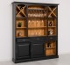 Mobilier de bar cu suport pentru pahare si sticle,180 cm de la Rustic Butique PS698 - Culoare Ext._P003 / Culoare Int._P001 - DUBLU COLOR