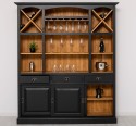 Mobilier de bar cu suport pentru pahare si sticle,180 cm de la Rustic Butique PS698 - Culoare Ext._P003 / Culoare Int._P001 - DUBLU COLOR