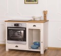 Mobilier de bucatarie pentru cuptor si aragaz de la Rustic Butique PS511 - Top Culoare_P001 - Corp Culoare_P015 - DUBLU COLOR