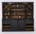 Mobilier de bar cu suport pentru pahare si sticle BAS + SUP de la Rustic Butique PS699BAS+SUP - Culoare Ext._P150 / Culoare Int._P064 - DUBLU COLOR