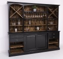 Mobilier de bar cu suport pentru pahare si sticle BAS + SUP de la Rustic Butique PS699BAS+SUP - Culoare Ext._P150 / Culoare Int._P064 - DUBLU COLOR