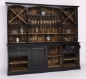 Mobilier de bar cu suport pentru pahare si sticle BAS + SUP de la Rustic Butique PS699BAS+SUP - Culoare Ext._P150 / Culoare Int._P064 - DUBLU COLOR