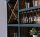 Mobilier de bar cu suport pentru pahare si sticle BAS + SUP de la Rustic Butique PS699BAS+SUP - Culoare Ext._P087 / Culoare Int._P064 - DUBLU COLOR