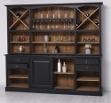 Mobilier de bar cu suport pentru pahare si sticle BAS + SUP de la Rustic Butique PS699BAS+SUP - Culoare Ext._P003 - Culoare Int._P001 - DUBLU COLOR