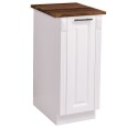 Corp inferior pentru bucatarie cu cos retractabil pentru condimente cu blat brad de la Rustic Butique PS767 - Culoare Top_P064 - Culoare Corp_P004 - DUBLU COLOR