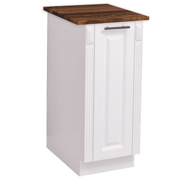 Corp inferior pentru bucatarie cu cos retractabil pentru condimente cu blat brad de la Rustic Butique PS767 - Culoare Top_P064 - Culoare Corp_P004 - DUBLU COLOR