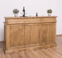 Bar cu 4 sertare, 4 compartimente deschise de la Rustic Butique PS578 - Culoare_P001 - CERUIT