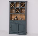 Mobilier de bar cu suport sticle-120 cm de la Rustic Butique PS697 - Culoare Ext._P087 / Culoare Int._P001 - DUBLU COLOR