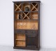 Mobilier de bar cu suport sticle-120 cm de la Rustic Butique PS697 - Culoare Ext._P085 / Culoare Int._P093 - PERIAT ADANC