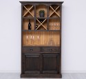 Mobilier de bar cu suport sticle-120 cm de la Rustic Butique PS697 - Culoare Ext._P085 / Culoare Int._P093 - PERIAT ADANC