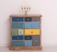Comoda 13 sertare - Culoare Corp_P071 - Culoare Sertare_Multicolor - MULTICOLOR de la Rustic Butique OUTPS474 - Culoare Corp_P071 - Culoare Sertare_Multicolor - MULTICOLOR