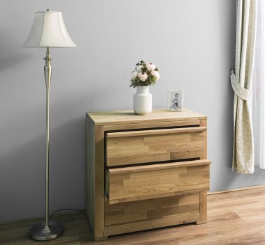 Comoda cu trei sertare Wild Oak, sertare pe sine metalice de la Rustic Butique OPS632 - Culoare_P089 - ULEIAT