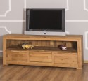 Comoda pentru televizor cu trei sertare Wild Oak, sertare pe sine metalice de la Rustic Butique OPS634 - Culoare_P089