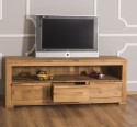 Comoda pentru televizor cu trei sertare Wild Oak, sertare pe sine metalice de la Rustic Butique OPS634 - Culoare_P089