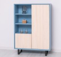 Bufet cu 2 usi Slatted de la Rustic Butique PS750 - Culoare Corp_P053 - Culoare Usi_P095 - DUBLU COLOR