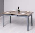 Masa 160x90cm, blat stejar de la Rustic Butique PS22 - Culoare Top_P057 - Culoare Corp_P042 - DUBLU COLOR