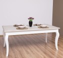 Masa dining cu picioare curbate 160x90x78cm de la Rustic Butique PS383 - Culoare Top_P037 - Culoare Corp_P030++P004A