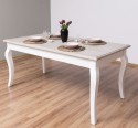 Masa dining cu picioare curbate 160x90x78cm de la Rustic Butique PS383 - Culoare Top_P037 - Culoare Corp_P030++P004A