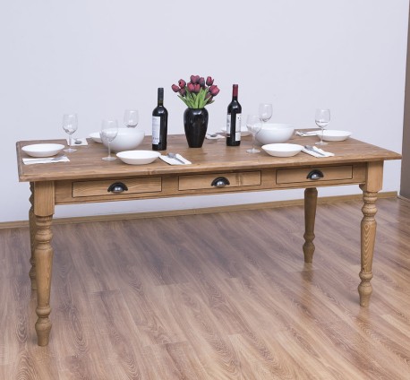 Masa dining 160x90cm de la Rustic Butique PS45 - Culoare_P001 - CERUIT