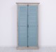 Dulap cu 2 usi, sistem inchidere tija, Colectia Shutter de la Rustic Butique PS616 - Culoare Corp_P037 - Culoare Usi_P008 - DUBLU COLOR