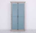 Dulap cu 2 usi, sistem inchidere tija, Colectia Shutter de la Rustic Butique PS616 - Culoare Corp_P037 - Culoare Usi_P008 - DUBLU COLOR