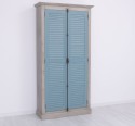 Dulap cu 2 usi, sistem inchidere tija, Colectia Shutter de la Rustic Butique PS616 - Culoare Corp_P037 - Culoare Usi_P008 - DUBLU COLOR