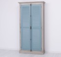 Dulap cu 2 usi, sistem inchidere tija, Colectia Shutter de la Rustic Butique PS616 - Culoare Corp_P037 - Culoare Usi_P008 - DUBLU COLOR