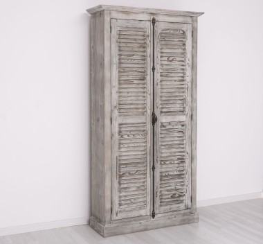 Dulap cu 2 usi, sistem inchidere tija, Colectia Shutter de la Rustic Butique PS616 - Culoare_P070 - PERIAT ADANC