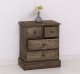 Noptiera cu 4 sertare de la Rustic Butique PS123 - Culoare_P066 - PERIAT ADANC