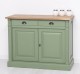 Bufet cu 2 usi, 2 sertare, BAS, Colectia Directoire de la Rustic Butique PS38BAS - Culoare Top_P001 - Culoare Corp_P038 - DUBLU COLOR