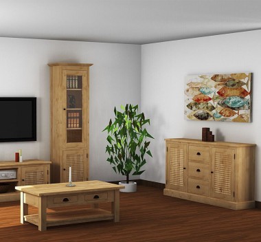 Set mobilier living Shutter 104 de la Rustic Butique SET104 - Culoare_P093 - CERUIT