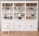 Biblioteca cu 6 usi, cu dim. 300x40x240, din MDF de la Rustic Butique MPS005BAS+SUP - Culoarea P039 - VOPSIT