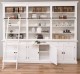 Biblioteca cu 6 usi, cu dim. 300x40x240, din MDF de la Rustic Butique MPS005BAS+SUP - Culoarea P039 - VOPSIT