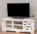 TV comode cu 1 usa si 3 sertare, cu dim. 146x50x54, din MDF de la Rustic Butique MPS038 - Coloarea_P039 - VOPSIT