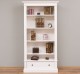 Biblioteca cu 1 sertar, cu dim. 100x32x195, din MDF de la Rustic Butique MPS40 - Culoarea_P039 - VOPSIT