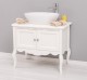 Mobilier de baie cu picioare curbate, doua usi de la Rustic Butique PS711 - Culoare_P039 - VOPSIT