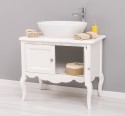 Mobilier de baie cu picioare curbate, doua usi de la Rustic Butique PS711 - Culoare_P039 - VOPSIT