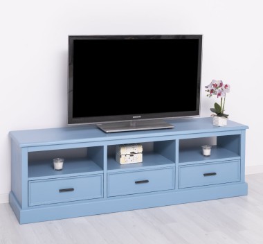 Comoda TV cu 3 sertare si 3 spatii deschise de la Rustic Butique PS106 - Culoare_P053 - VOPSIT