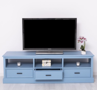 Comoda TV cu 3 sertare si 3 spatii deschise de la Rustic Butique PS106 - Culoare_P053 - VOPSIT