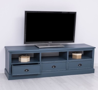 Comoda TV cu 3 sertare si 3 spatii deschise de la Rustic Butique PS106 - Culoare_P051A - VOPSIT ANTICHIZAT