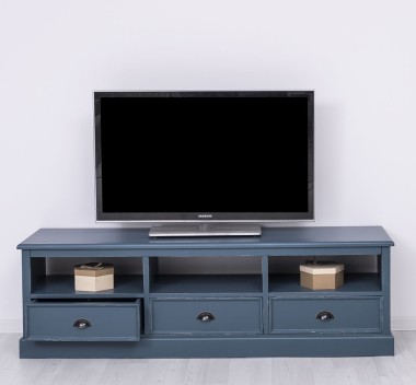 Comoda TV cu 3 sertare si 3 spatii deschise de la Rustic Butique PS106 - Culoare_P051A - VOPSIT ANTICHIZAT